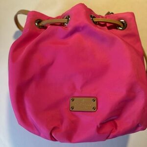 Kate Spade nylon hot pink bucket bag